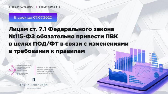 С 07.06.2022 вступили в силу новые требования к правилам внутреннего контроля в целях ПОД/ФТ/ФРОМУ для субъектов ст. 7.1 Федерального закона №115-ФЗ 