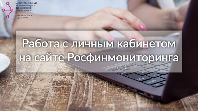 Работа с личным кабинетом на портале Росфинмониторинга